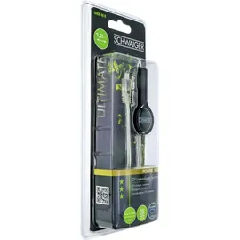 Schwaiger KFZ-Ladeadapter Spiralkabel Micro USB Schwarz/Transparent