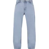 URBAN CLASSICS Heavy Ounce Straight Fit Zipped Jeans New Light Blue Washed 38