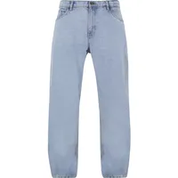 URBAN CLASSICS Heavy Ounce Straight Fit Zipped Jeans New Light Blue Washed 38