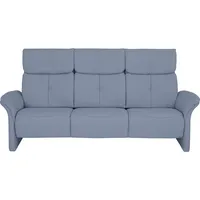 Himolla Komfortklass 3-Sitzer-Sofa Heimkino, Hellblau, Leder, Echtleder, Longlife-Leder, 209x89x105 cm, Blauer Engel, Goldenes M, Made in Germany, Emas, Typenauswahl, Lederauswahl, Stoffauswahl, Hocker erhältlich, Rücken echt, Wohnzimmer, Sofas & Couches, Sofas, 3-Sitzer Sofas