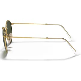 Ray-Ban Round Metal RB3447 001 50-21 polished gold/green classic