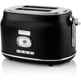 Westinghouse Zwei-Schlitz Toaster Retro Serie, 815 Watt, 6 Stufen, schwarz