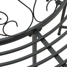 vidaXL Baumbank Ø 160 x 89 cm Schwarz