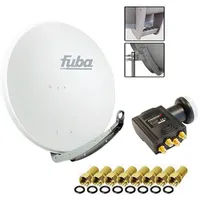 Fuba DAA 850 Digital Sat Schüssel Weiß 85x85cm Deluxe