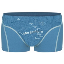 Ein schöner Fleck Erde Herren Boxershorts - Shorts, Print, Bio-Baumwolle Morgenhorn (Himmelblau) M