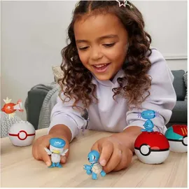 Mega Construx Pokémon Actionfigur Bauspielzeug-Set Wasser-Typ Trainerteam 5 cm