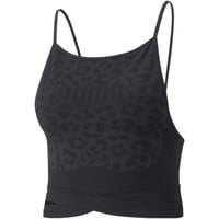 Puma Mid Impact Formknit Seamless Fashion Sport-BH Damen puma black/leopard print S