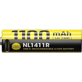 Nitecore NL1411R 14500 - Li-Ion Akku 1100mAh mit USB-Anschluss