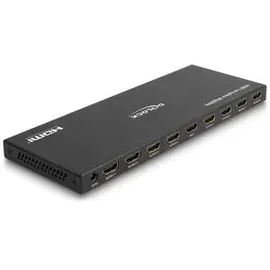 DeLock 18654, - HDMI-Splitter, 1x8-Port, 4K/60 Hz mit Downscaler