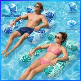 Luftmatratze Pool 4 in 1 Wasserhängematte 2 Stück Wasserspielzeug für Erwachsene