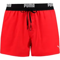 Puma Logo Badeshorts Red S