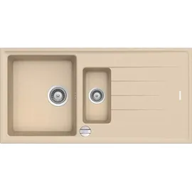 keenberk Victory S1000.80 links Einbau creme Excenterbetätigung 1000 x 500 mm