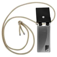 Cadorabo Schutzhülle für Samsung Galaxy NOTE 20 Hülle in Braun Handy Kette Kordel abnehmbares Etui