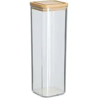 Zeller Present Vorratsdose 1900 ml, Kunststoff, mit Bambusdeckel,