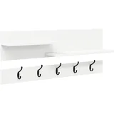 vidaXL Garderobenständer mit Regal 90 x 15 x 36 cm Weiß