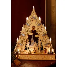 Hellum LED-Holzleuchter (F) 525021