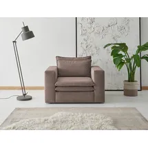 Home Affaire Sessel PIAGGE, Hochwertiger Cord- passend zur Serie PIAGGE braun