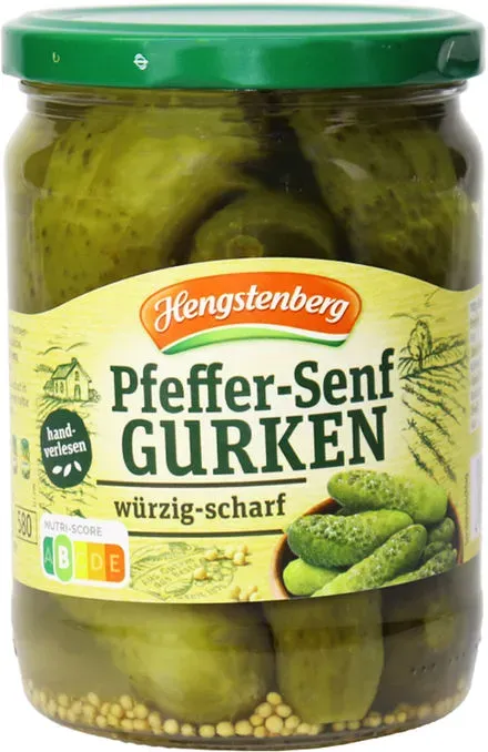 Hengstenberg Pfeffer-Senf Gurken