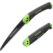 WorkPro Handsäge Astsäge klappbar mit scharfe Klingen aus BI-Metall,Multifunktions Klappsäge für Garten, Holz