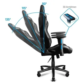 One Gaming Chair Pro Gaming-Stuhl Schwarz