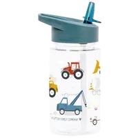 A Little Lovely Company Kinder Trinkflasche 450ml(Fahrzeuge Hellblau)