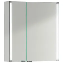 Spiegel 'LED-Line' , weiß