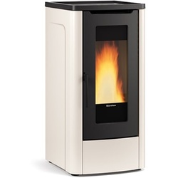 Extraflame kanalisierter Pelletofen | Dahiana Plus VFS elfenbein| 10kW