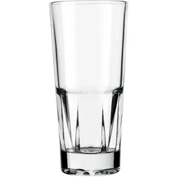 Longdrinkglas LIBBEY "Libbey Rocks Glas, 12er Set -GALLERY-", transparent, H:16,50cm Ø:8,00cm, Glas, Trinkgefäße, hochwertig verarbeitet, im modernen Design