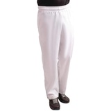 Whites Chefs Clothing A575T-S Unisex Kochhose Easyfit, Weiß, S