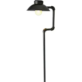 Harms Import LED Solar Außen Lampe Metall Erdspieß 507097 schwarz