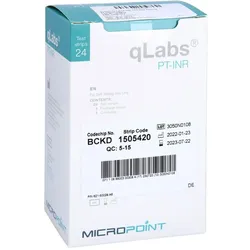 qLabs PTZ-INR Tests zur INR Bestimmung
