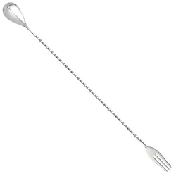 Barlöffel Trident / 40 cm - Silber - Silber