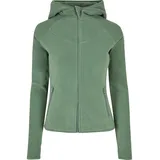 URBAN CLASSICS Ladies Polar Fleece Zip Hoody – Grün