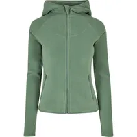 URBAN CLASSICS Ladies Polar Fleece Zip Hoody – Grün