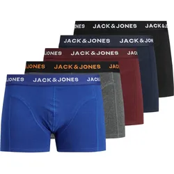 Trunk »JACBLACK eng anliegend, bequem mit elastischem Bund«, (Packung, 5 St.), unifarben, modisch, eng anliegend, Baumwollmischung, Bündchen, Gr. XXL, Black, , 14035217-XXL
