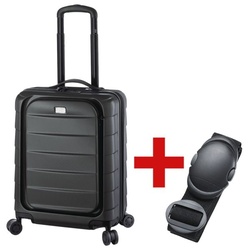 JSA Reisetrolley »S« schwarz inkl. Koffergurt schwarz, 39x53x24 cm
