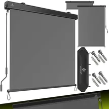 Kesser Senkrechtmarkise Außenrollo 160 x 250 cm Grau