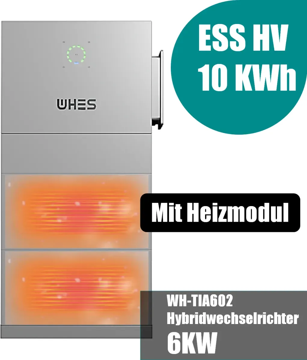 WHES PowerPod Agave-TH dreiphasiges Hochspannungs-Hybrid-All-in-One-BESS 6KW/10KWh mit Heizmodul