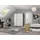 Rauch Drehtürenschrank Voyager 140 x 194 x 0 cm Alpinweiß/Grau