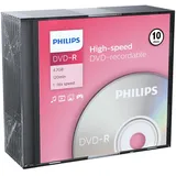 Philips DVD-R 4.7GB, 16x, 10er Slimcase (DM4S6S10F)