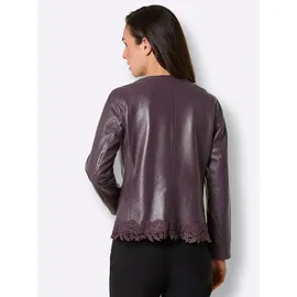 MAINPOL Lederblazer Blusenblazer Rot 40
