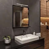 hajduk furniture Badspiegel 70 x 60 cm Schwarz