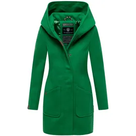 Marikoo Wintermantel "Maikoo", Damen, Gr. XL (42), grün (smaragd), Oberstoff: 90% Polyacryl, 8% Viskose, 2% Elasthan. Futter: 100% Polyester.