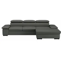 sit&more Ecksofa »Alcudia L-Form«, wahlweise mit Bettfunktion grau