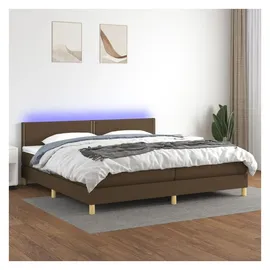 vidaXL Boxspringbett 200 x 200 cm Dunkelbraun