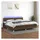 vidaXL Boxspringbett 200 x 200 cm Dunkelbraun
