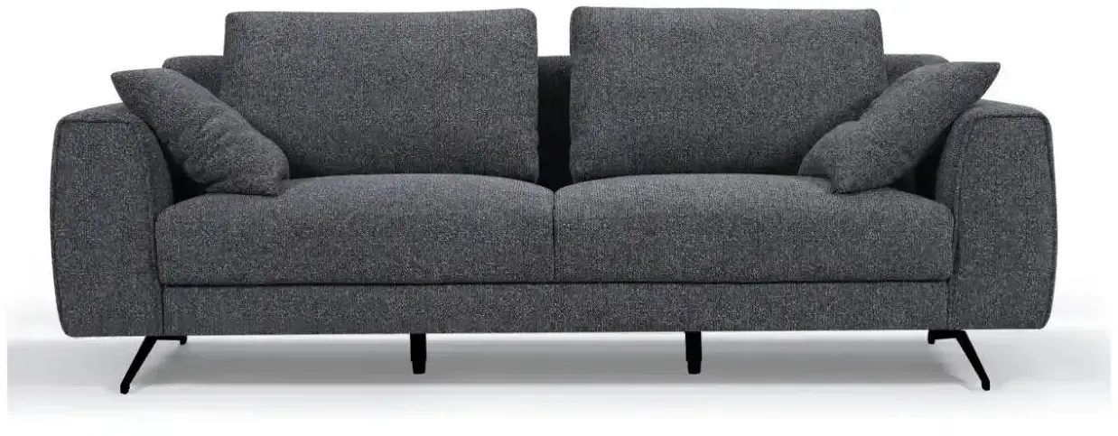 Furnhouse Einzelsofa  Detroit , grau , Maße (cm): B: 217 H: 84