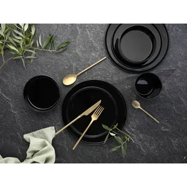 CreaTable Speiseteller Futuro Ø 26 cm schwarz 4er Set