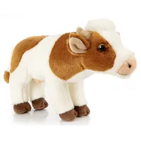 Uni-Toys - Kuh weiß-braun, stehend - 27 cm (Länge)