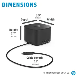 HP Thunderbolt Dock G2 Passend für Marke: HP Elitebook, Pro, ProBook,